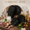 Healuxe Organic Turmeric Soap with turmeric extract, niacinamide, and coconut base