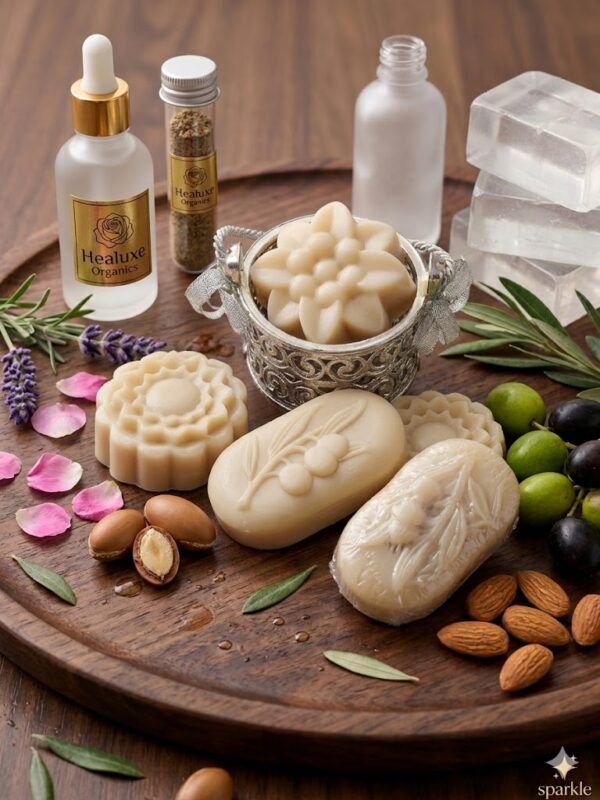 Organic Rice Soap with Coconut, Rice Extract, Niacinamide, and Hyaluronic Acid