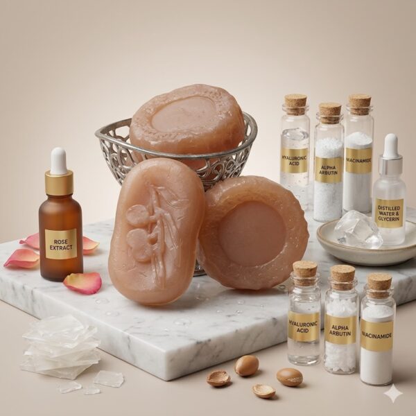 Best Organic Rose Soap for Skin Brightening by Healuxe Pakistan