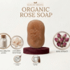 Single organic rose soap with Alpha Arbutin powder and Rose extract.