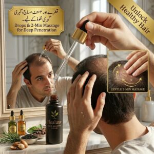 hair growth serum unisex – 100% organic formula | healuxe